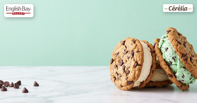 Ice cream cookie sandwiches