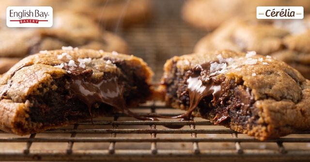 Thick and gooey, cut open